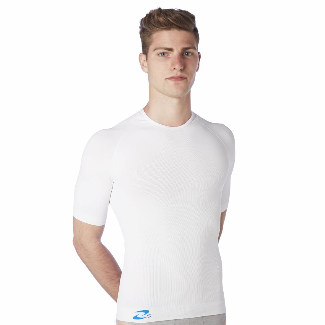 Men slimming vest with short sleeves