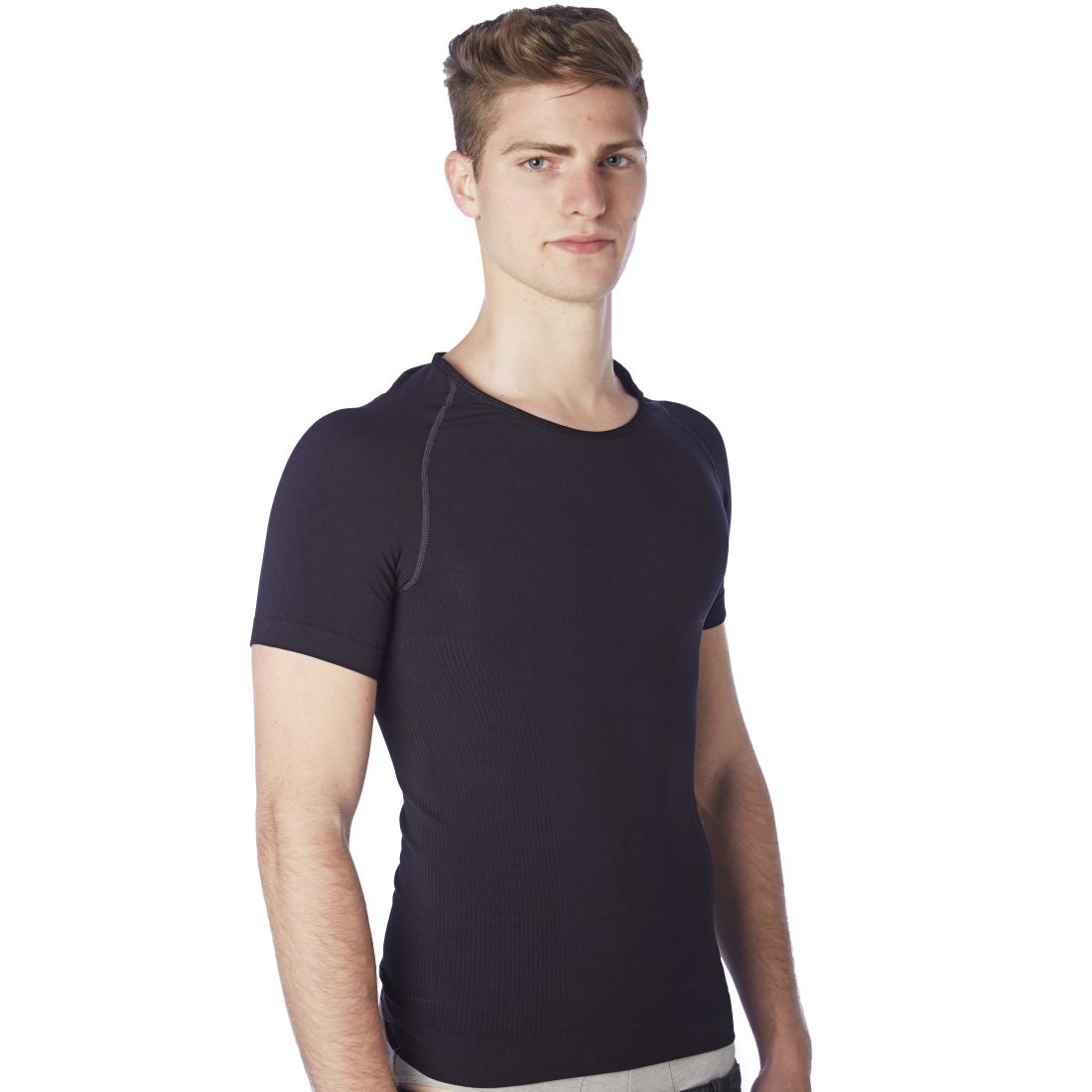 Men slimming vest with short sleeves