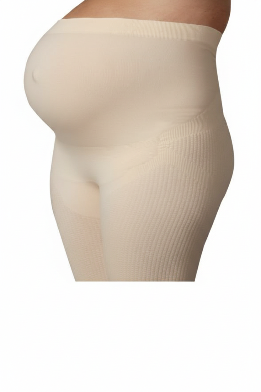 Beige maternity compression underwear
